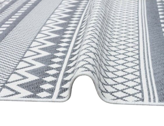 Eko Halı Arya AR 07 Grey Çift Taraflı Yıkanabilir Multi Kilim Hav Toz Vermez Yolluk Mutfak Halısı