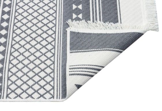 Eko Halı Arya AR 07 Grey Çift Taraflı Yıkanabilir Multi Kilim Hav Toz Vermez Yolluk Mutfak Halısı