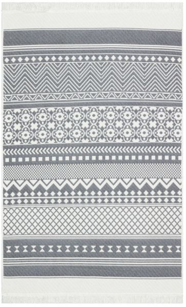 Eko Halı Arya AR 07 Grey Çift Taraflı Yıkanabilir Multi Kilim Hav Toz Vermez Yolluk Mutfak Halısı