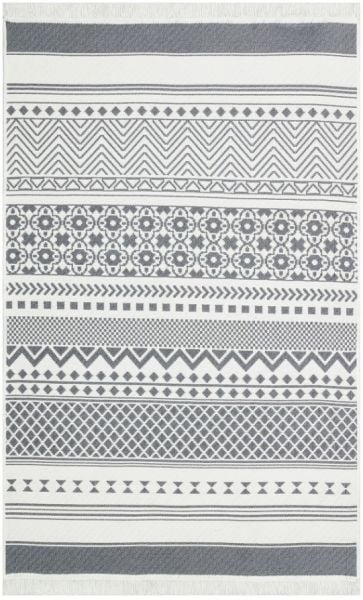 Eko Halı Arya AR 07 Grey Çift Taraflı Yıkanabilir Multi Kilim Hav Toz Vermez Yolluk Mutfak Halısı