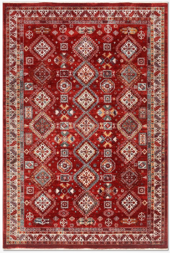 Crea Halı Özerk07 Klasik Kırmızı Vintage Dekoratif salon Halısı