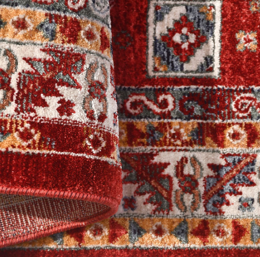 Crea Halı Özerk07 Klasik Kırmızı Vintage Dekoratif salon Halısı