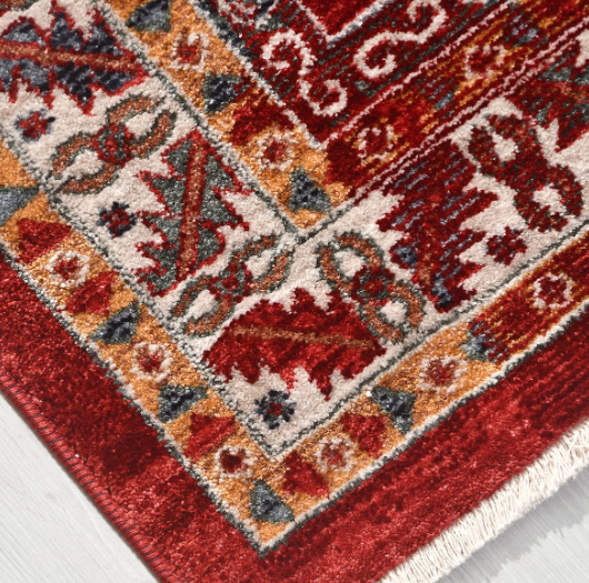 Crea Halı Özerk07 Klasik Kırmızı Vintage Dekoratif salon Halısı