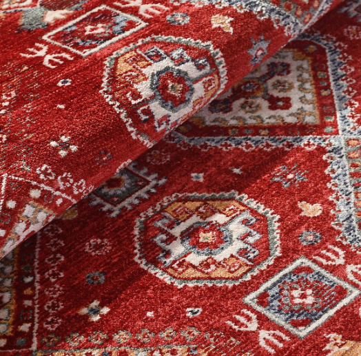 Crea Halı Özerk07 Klasik Kırmızı Vintage Dekoratif salon Halısı