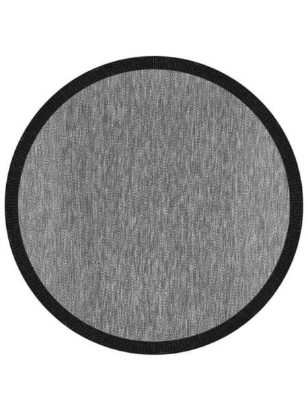 Agra SL03 Sisal Gri Hav Toz Vermez Kolay Temizlenen Yuvarlak Sisal Halı Antre Balkon Mutfak Silinebilir Sisal Kilim