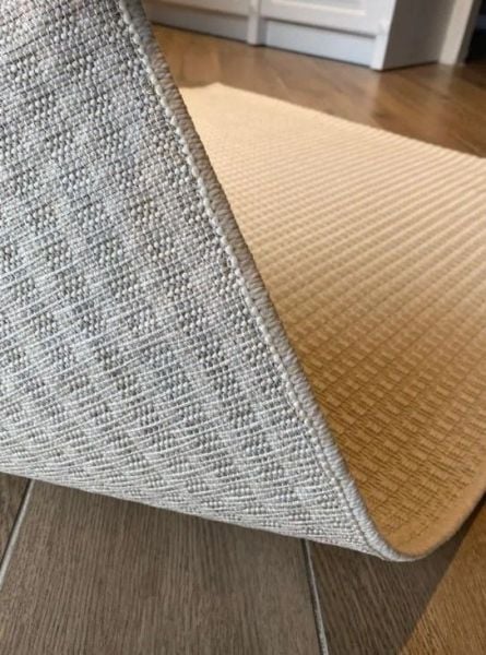 Seyran Halı Bombay 666 Krem Hasır Dokulu Modern Dokuma Taban Hav Toz Vermez Halı