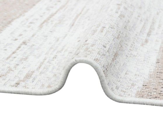 Eko Halı Arya AR 06 Natural Çift Taraflı Yıkanabilir Krem Kilim Hav Toz Vermez Yolluk Mutfak Halısı
