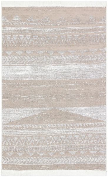 Eko Halı Arya AR 06 Natural Çift Taraflı Yıkanabilir Krem Kilim Hav Toz Vermez Yolluk Mutfak Halısı