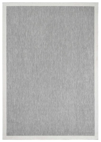 Agra Ar05 Sisal Hav Toz Vermez Kolay Silinebilir Dikdörtgen Sisal Halı Antre Balkon Mutfak Silinebilir Sisal Kilim Beyaz Çerçeveli Gri Sisal Halı