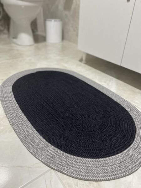 Halımax Milda Jüt Tekli Banyo Paspası Çift Taraflı Kaymaz Yıkanabilir Banyo Paspas Takımı
