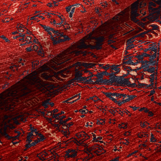 Crea Halı Özerk09 Kırmızı Vintage Dekoratif Klasik Halı Salon Halısı