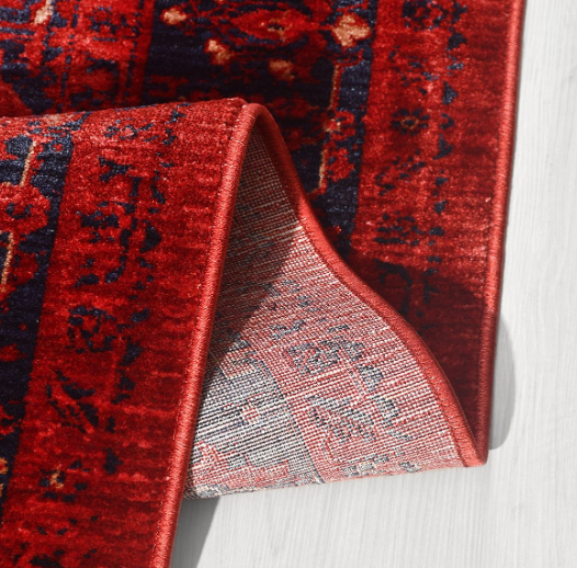 Crea Halı Özerk09 Kırmızı Vintage Dekoratif Klasik Halı Salon Halısı