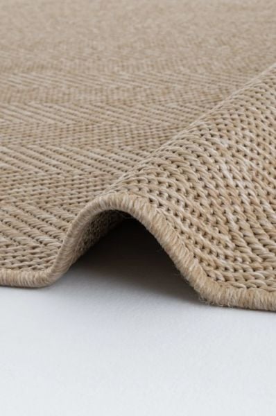 Seyran Halı Bombay 665 Bej Hasır Dokulu Modern Dokuma Taban Hav Toz Vermez Halı