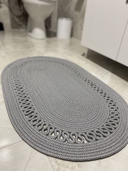Halımax Milda Jüt Tekli Banyo Paspası Çift Taraflı Kaymaz Yıkanabilir Banyo Paspas Takımı