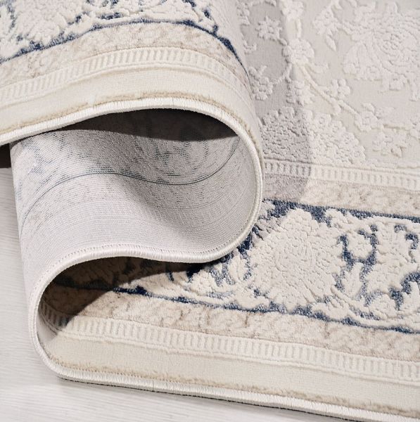 Crea Halı Damla DF01 Modern Klasik Çerçeveli Yumuşak Hav Toz Vermez Salon Halısı My Crea Home