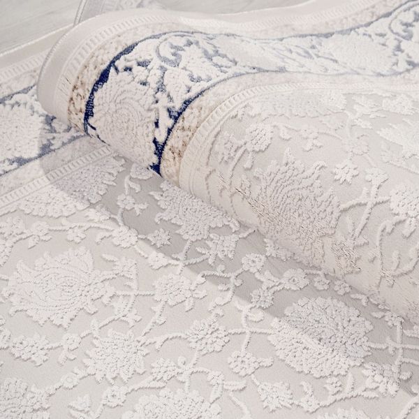 Crea Halı Damla DF01 Modern Klasik Çerçeveli Yumuşak Hav Toz Vermez Salon Halısı My Crea Home