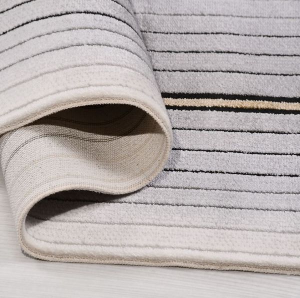 Crea Halı Girit GT06 Gri Çerçeveli Akrilik Dokuma Modern Salon Halısı My Crea Home