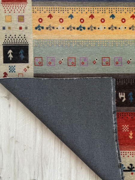 Base Vintage Kaymaz Taban Kilim Retro Eskitme Halı Yolluk B1