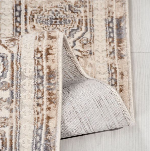 Crea Halı Damla DF02 Modern Klasik Çerçeveli Yumuşak Hav Toz Vermez Salon Halısı My Crea Home