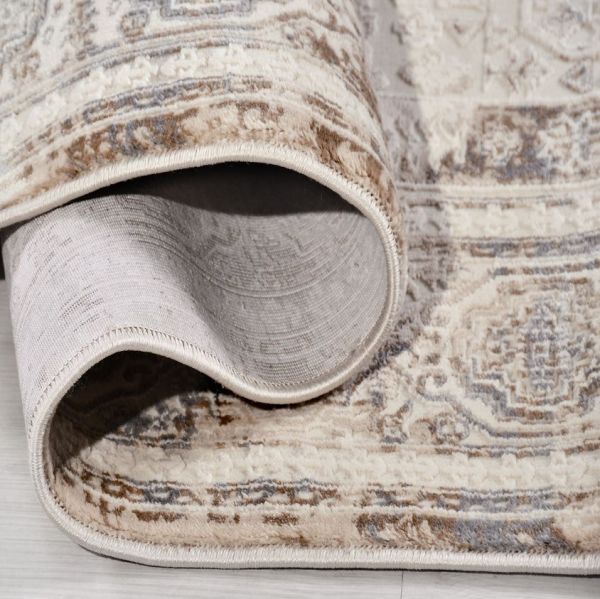 Crea Halı Damla DF02 Modern Klasik Çerçeveli Yumuşak Hav Toz Vermez Salon Halısı My Crea Home