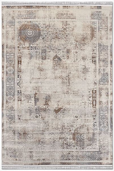 Crea Halı Damla DF02 Modern Klasik Çerçeveli Yumuşak Hav Toz Vermez Salon Halısı My Crea Home