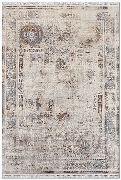 Crea Halı Damla DF02 Modern Klasik Çerçeveli Yumuşak Hav Toz Vermez Salon Halısı My Crea Home