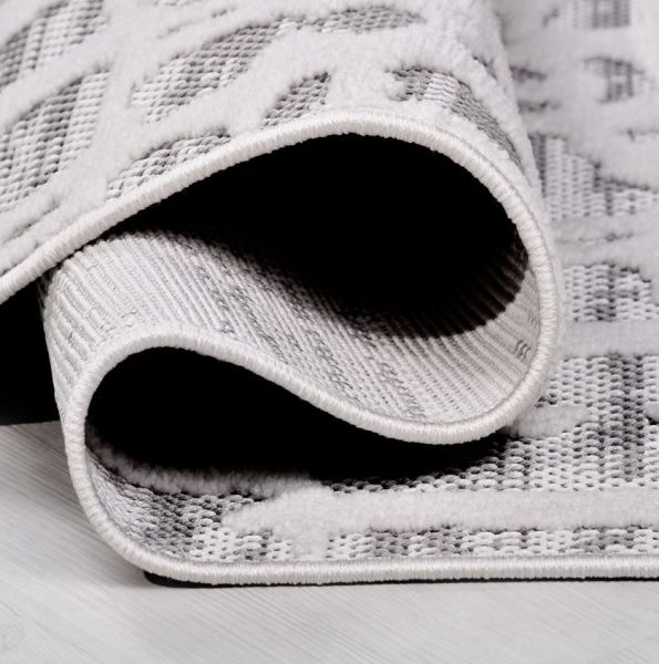 Crea Halı Rey 1850AK Beyaz Yumuşak Dokulu Modern Halı My Crea Home