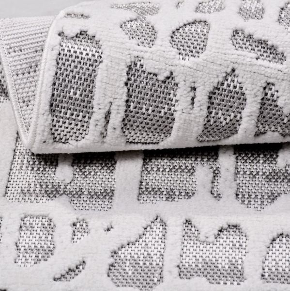 Crea Halı Rey 1850AK Beyaz Yumuşak Dokulu Modern Halı My Crea Home