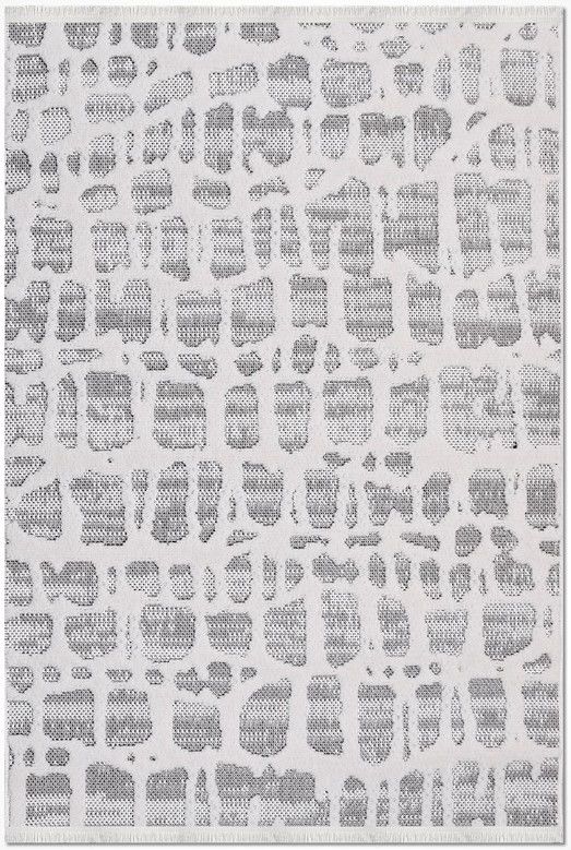 Crea Halı Rey 1850AK Beyaz Yumuşak Dokulu Modern Halı My Crea Home