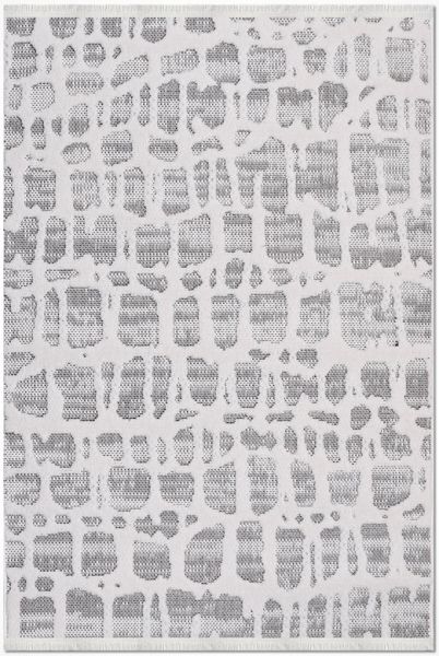 Crea Halı Rey 1850AK Beyaz Yumuşak Dokulu Modern Halı My Crea Home