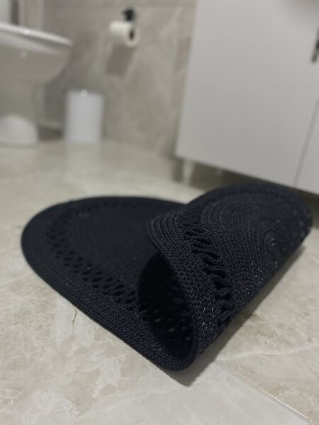 Halımax Milda Jüt Tekli Banyo Paspası Çift Taraflı Kaymaz Yıkanabilir Banyo Paspas Takımı