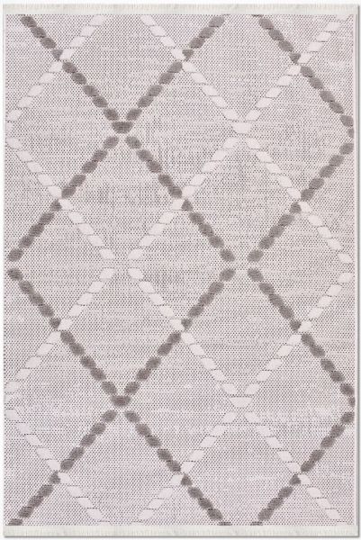 Crea Halı Rey 1851AK Beyaz Gri Yumuşak Dokulu Modern Halı My Crea Home