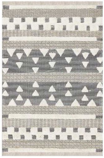 Halımax Dara 160 Yıkanabilir Kaymaz Dokuma Tabanlı Etnik Desenli Modern Halı 100x300