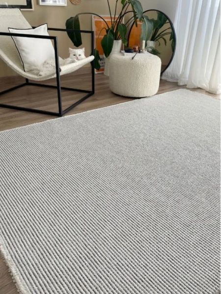 Türkmen Jaipur Jp01 Gri Makinede Yıkanabilir Leke Tutmaz Kaymaz Kolay Temizlenen Modern Halı