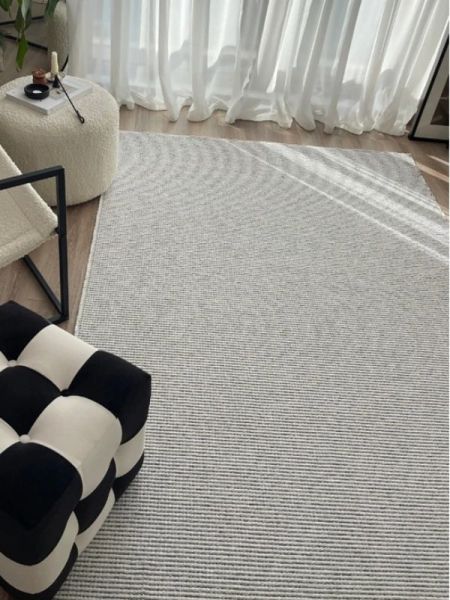 Türkmen Jaipur Jp01 Gri Makinede Yıkanabilir Leke Tutmaz Kaymaz Kolay Temizlenen Modern Halı