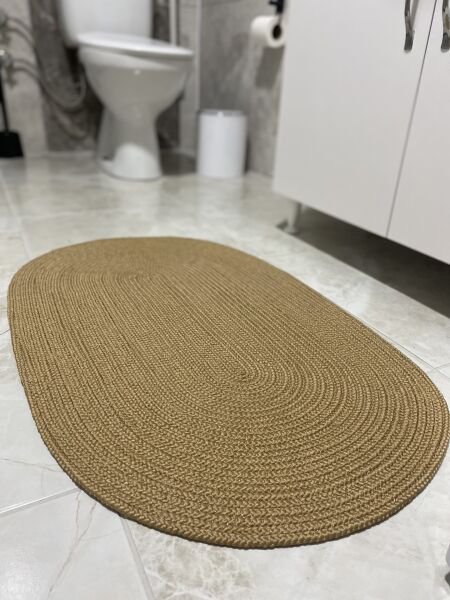 Halımax Milda Jüt Tekli Banyo Paspası Çift Taraflı Kaymaz Yıkanabilir Banyo Paspas Takımı