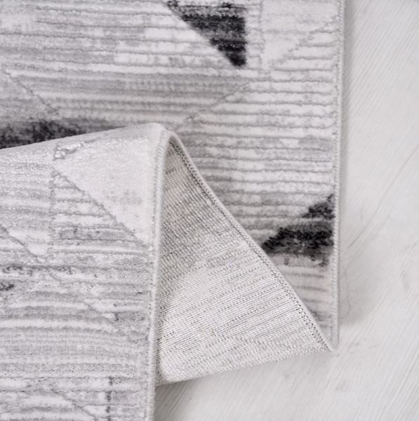 Crea Halı Jaguar JL01K Gri Akrilik Modern Salon Halısı Koridor Halısı Yolluk