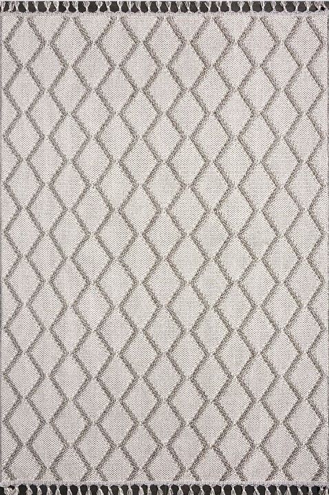 Crea Halı NEPAL - 9963N Bukle Dokuma Örgü Saçaklı Modern Salon Halısı My Crea Home