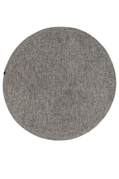 Boho 07 Gri Naturel Yuvarlak Jüt Halı Yolluk Jüt Taban Jüt Kilim Hasır Halı Otantik Bohem Yuvarlak Halı