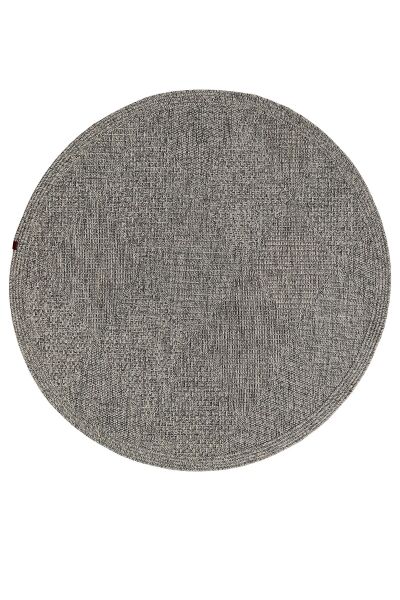 Boho 06 Gri Naturel Yuvarlak Jüt Halı Yolluk Jüt Taban Jüt Kilim Hasır Halı Otantik Bohem Yuvarlak Halı