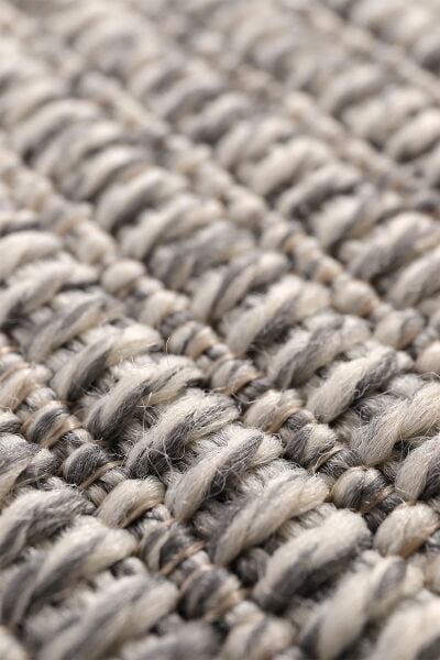 Boho 07 Gri Naturel Yuvarlak Jüt Halı Yolluk Jüt Taban Jüt Kilim Hasır Halı Otantik Bohem Yuvarlak Halı