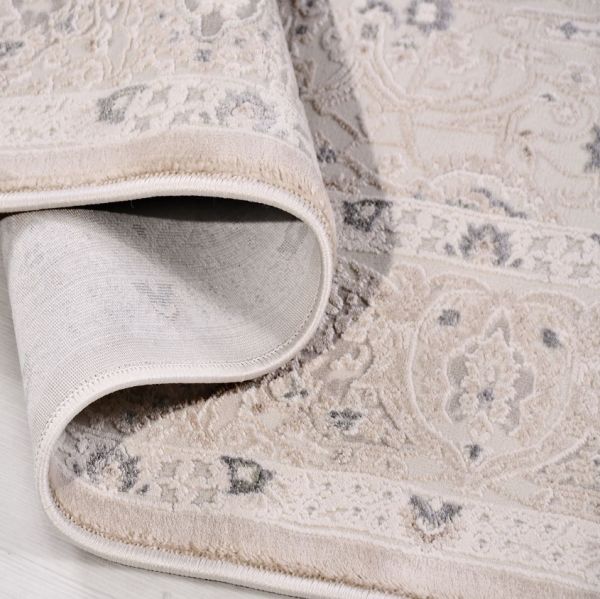 Crea Halı Damla DF06 Modern Klasik Çerçeveli Yumuşak Hav Toz Vermez Salon Halısı My Crea Home