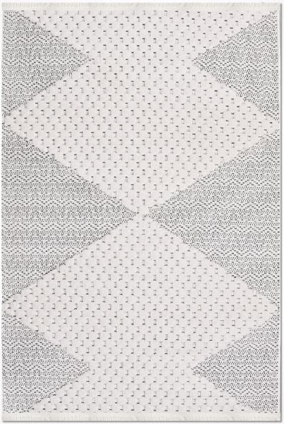 Crea Halı Rey 1854AK Beyaz Gri Yumuşak Dokulu Modern Halı My Crea Home