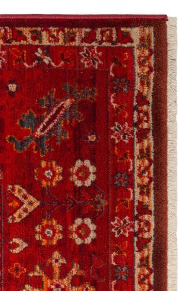 Pietra PTA 24 Red Etnik Yumuşak Tuşeli Makine Halısı Vintage Otantik Salon Oturma Odası Halısı Eko Halı