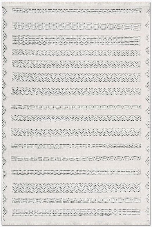 Crea Halı Rey 1855AK Beyaz Gri Yumuşak Dokulu Modern Halı My Crea Home