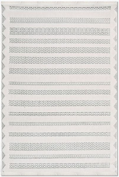 Crea Halı Rey 1855AK Beyaz Gri Yumuşak Dokulu Modern Halı My Crea Home