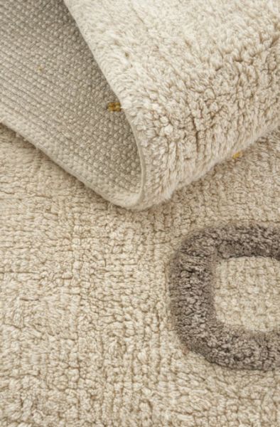 Eko Halı Cotton Bonn Multy XXW Q 12 Kaymaz Taban Yıkanabilir Natural Pamuk Bebek Çocuk Odası Halısı