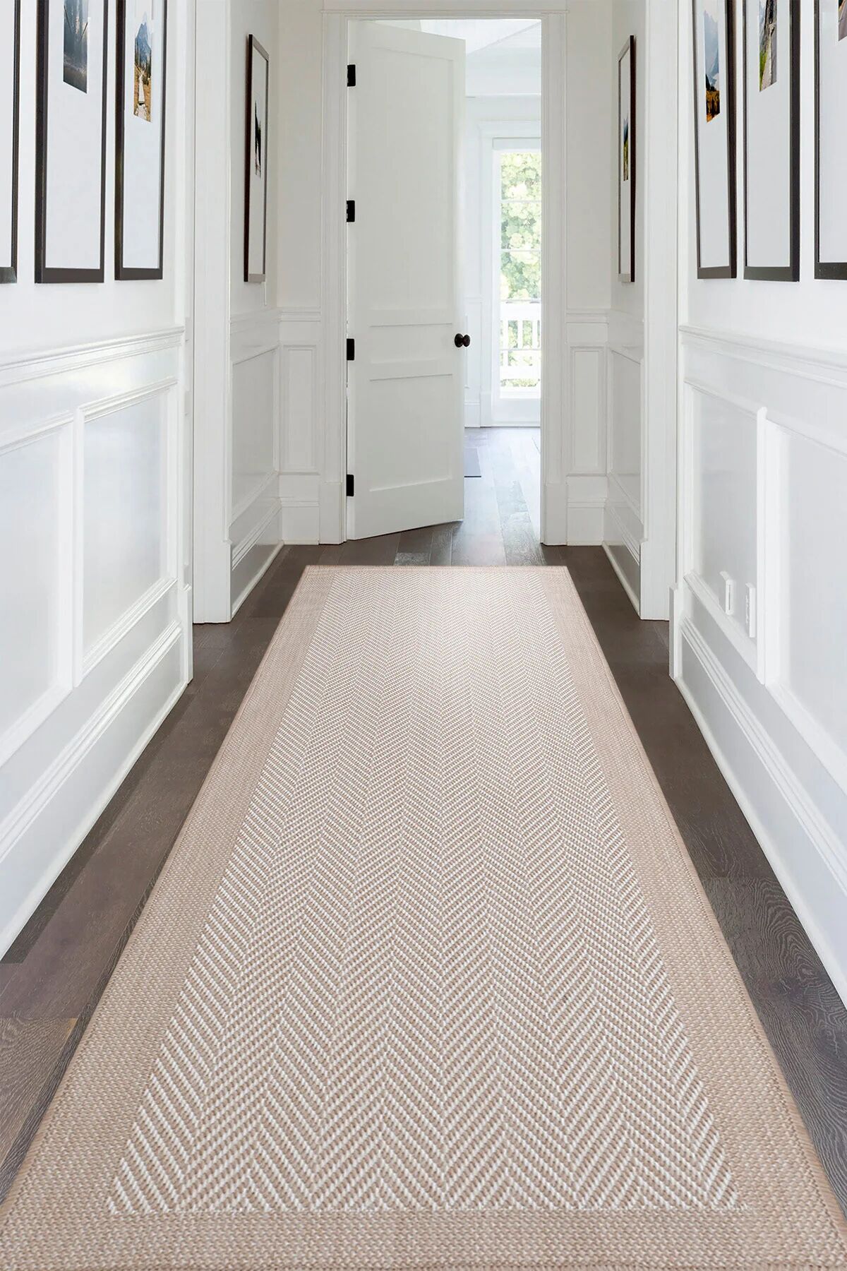 Norway Bej Krem Sisal Halı NR1 Dokuma Hav Toz Vermez Yıkanabilir Mutfak Balkon Koridor Halısı Kilim