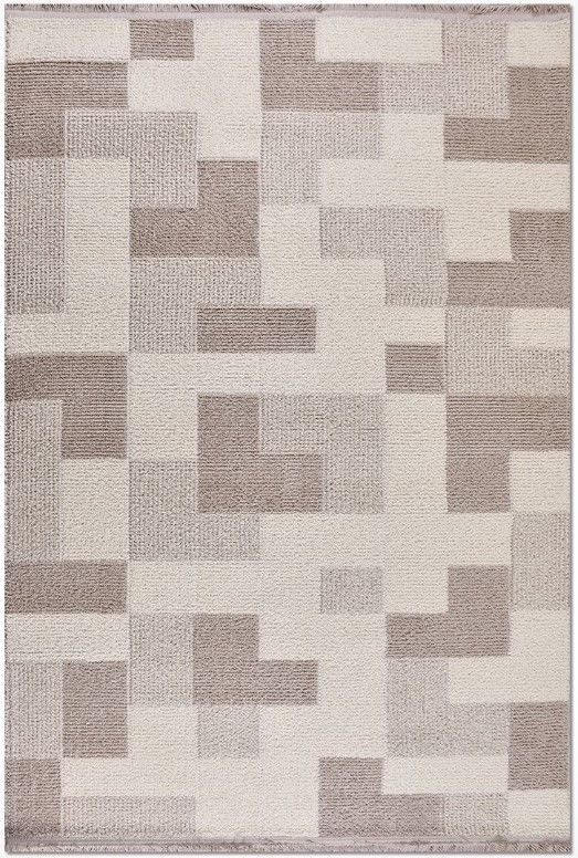 Crea Halı Chester CD03K Krem Bej Ekstra Yumuşak Tuşeli Hav Toz Vermez Salon Halısı My Crea Home