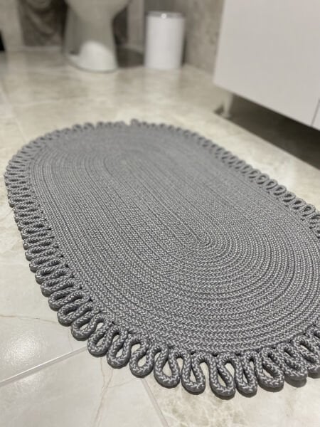 Halımax Milda Jüt Tekli Banyo Paspası Çift Taraflı Kaymaz Yıkanabilir Banyo Paspas Takımı